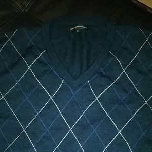 Men's Express Dark blue V-neck sweater